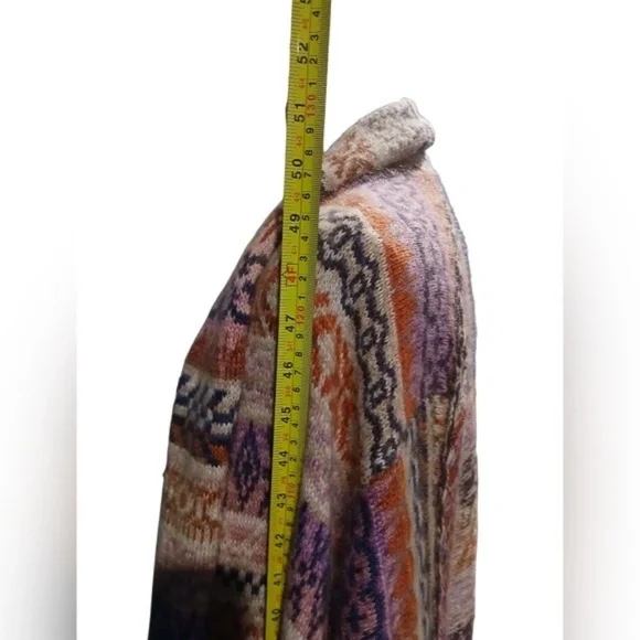 Free People Match Maxi Cardigan Mixed Print Long Open Womans Medium - Picture 5 of 10
